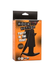 Calexotics - Rock Bottom Tappo Anale Conico 10 Vibrazioni Silicone Nero - CALEXOTICS - Vibratori Anali | erosidea.com