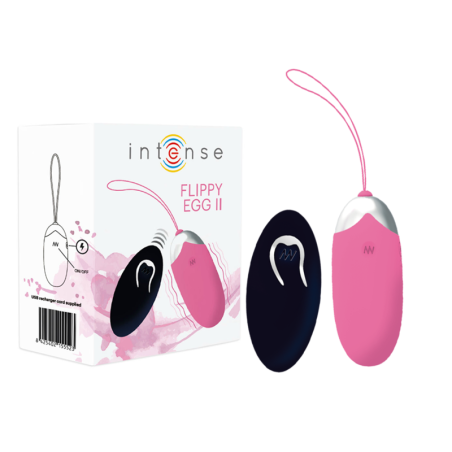 Intense - Ovetto Vibrante Flippy Ii Con Telecomando Rosa - INTENSE - Ovetti Palline Sfere | erosidea.com