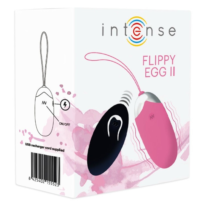 Intense - Ovetto Vibrante Flippy Ii Con Telecomando Rosa - INTENSE - Ovetti Palline Sfere | erosidea.com