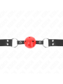 Kink - Bavaglio Sfera Traspirante 4 Cm Con Doppio Rivetto In Cuoio 625 X 25 Cm Regolabile 42-58 Cm - - Ball Gag e Bavagli | erosidea.com