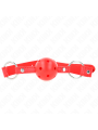 Kink - Bavaglio Sfera Traspirante 4 Cm Con Doppio Rivetto Modello 1 Rosso 625 X 25 Cm Regolabile 42-58 Cm - - Ball Gag e Bavagli | erosidea.com