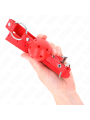 Kink - Bavaglio Sfera Traspirante 4 Cm Con Doppio Rivetto Modello 1 Rosso 625 X 25 Cm Regolabile 42-58 Cm - - Ball Gag e Bavagli | erosidea.com