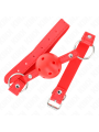 Kink - Bavaglio Sfera Traspirante 4 Cm Con Doppio Rivetto Modello 1 Rosso 625 X 25 Cm Regolabile 42-58 Cm - - Ball Gag e Bavagli | erosidea.com