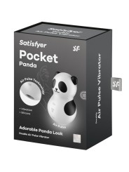 Satisfyer - Pocket Panda Stimolatore E Vibratore In Bianco E Nero - SATISFYER AIR PULSE - Vibratori Mini | erosidea.com
