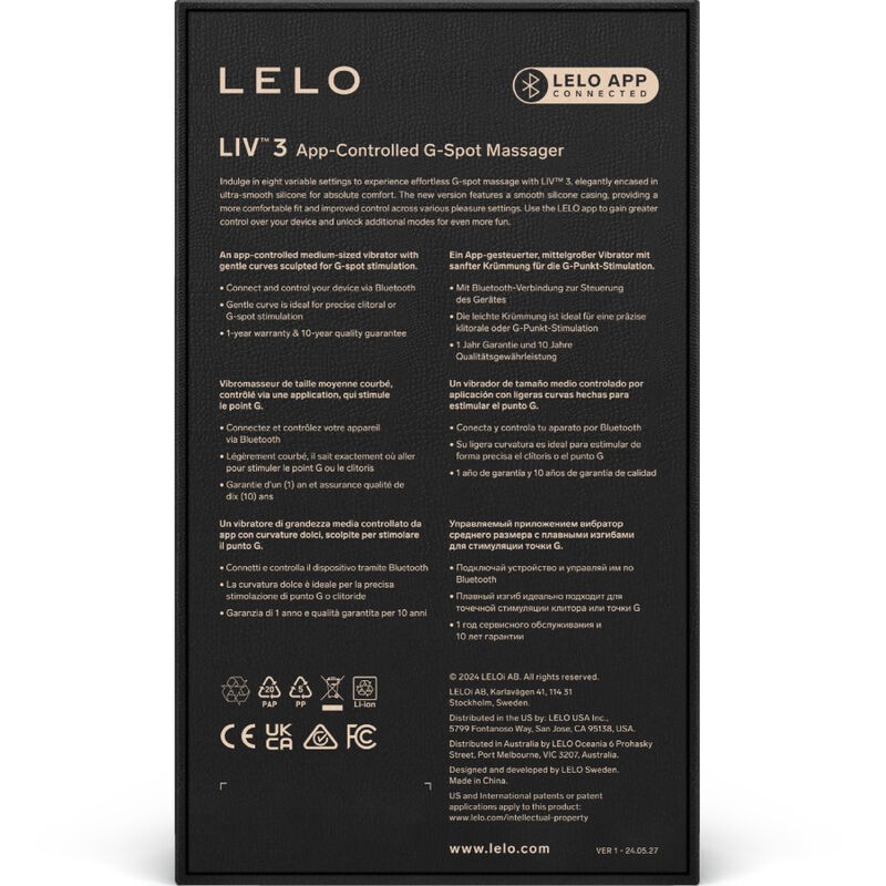 Lelo - Livâ„¢ 3 Stimolatore Del Punto G Blu - Lelo - Vibratori punto G | erosidea.com