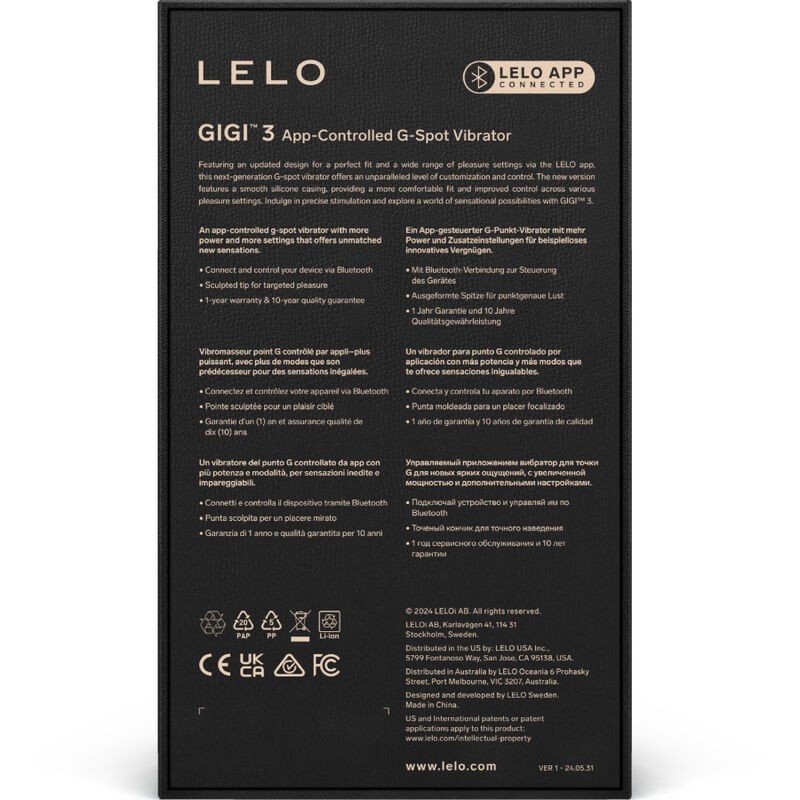 Vibratore Lelo G-Spot Gigi 3 Blu - Lelo - Vibratori punto G | erosidea.com