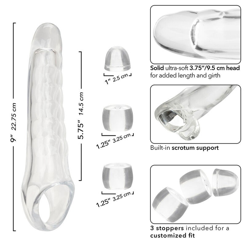 Calexotics - Maxx Estensore Per Pene Regolabile Trasparente - CALEXOTICS - Guaine e Prolunghe | erosidea.com