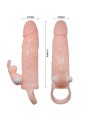 Prolunga Pene Uomo Brave Con Rabbit E Doppio Motore 16.5 Cm - BAILE FOR HIM - Guaine e Prolunghe | erosidea.com