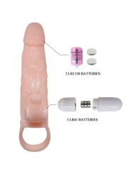 Prolunga Pene Uomo Brave Con Rabbit E Doppio Motore 16.5 Cm - BAILE FOR HIM - Guaine e Prolunghe | erosidea.com