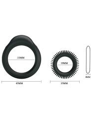 Baile Kit 2 Anelli In Silicone Ring Manhood - BAILE FOR HIM - Anelli Fallici | erosidea.com