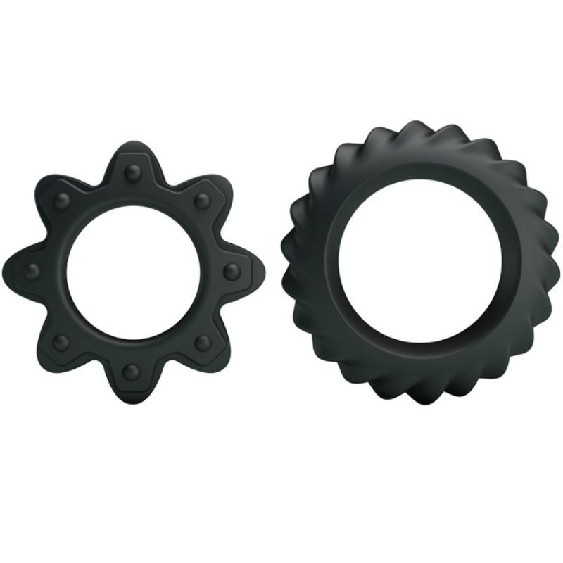 Baile Kit 2 Anelli Fioriti In Silicone - BAILE FOR HIM - Anelli Fallici | erosidea.com