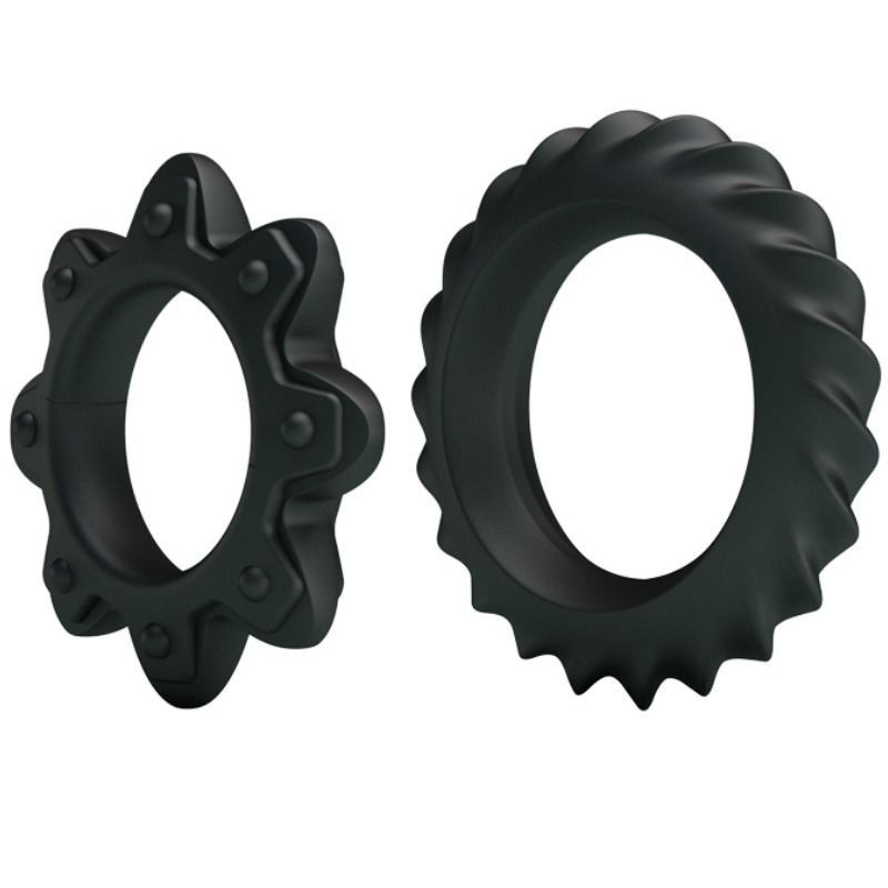 Baile Kit 2 Anelli Fioriti In Silicone - BAILE FOR HIM - Anelli Fallici | erosidea.com