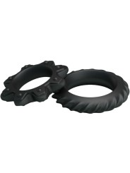 Baile Kit 2 Anelli Fioriti In Silicone - BAILE FOR HIM - Anelli Fallici | erosidea.com