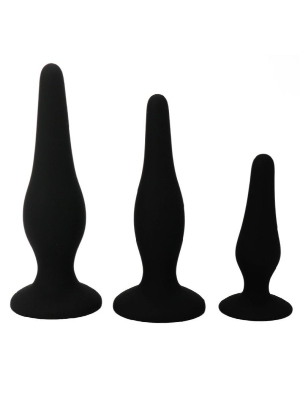 Pretty Love - Kit Di Iniziazione In Silicone Con Tappi Anal - PRETTY LOVE - Plug e Catene Anali | erosidea.com
