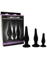 Pretty Love - Kit Di Iniziazione In Silicone Con Tappi Anal - PRETTY LOVE - Plug e Catene Anali | erosidea.com
