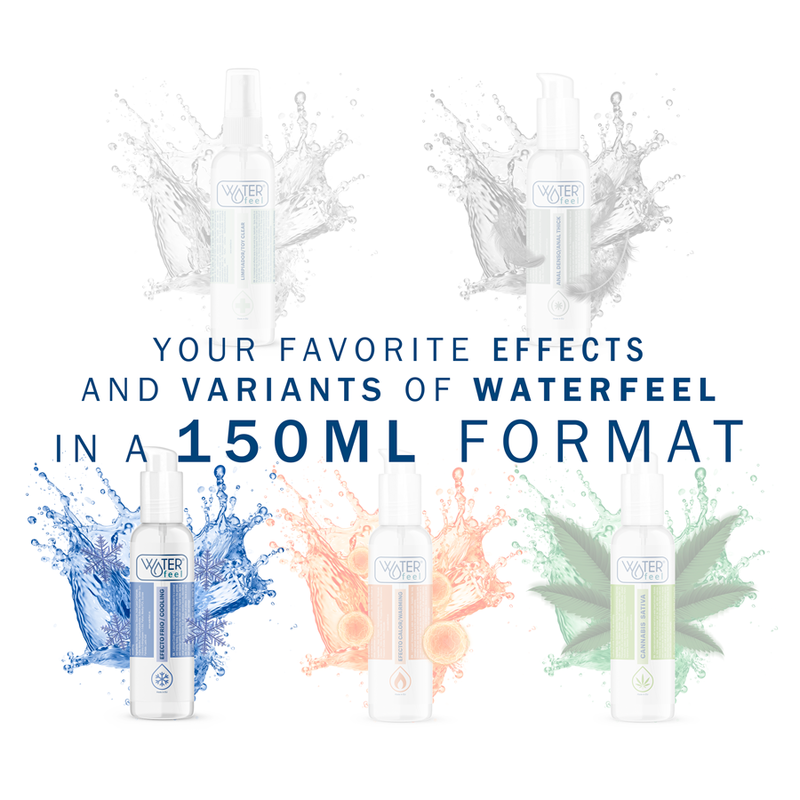 Waterfeel - Lubrificante Effetto Freddo 150 Ml - WATERFEEL - A Base Silicone | erosidea.com