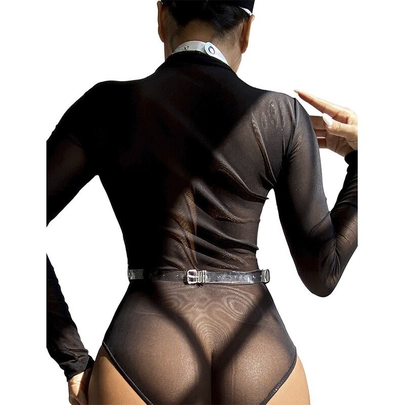 Subblime - 953737 Imbracatura Pettorale Con Anelli E Catene Argento Taglia Unica - SUBBLIME FETISH - Kit Bondage e Sadomaso | erosidea.com
