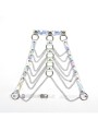 Subblime - 953737 Imbracatura Pettorale Con Anelli E Catene Argento Taglia Unica - SUBBLIME FETISH - Kit Bondage e Sadomaso | erosidea.com