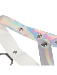Subblime - 953737 Imbracatura Pettorale Con Anelli E Catene Argento Taglia Unica - SUBBLIME FETISH - Kit Bondage e Sadomaso | erosidea.com