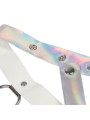 Subblime - 953737 Imbracatura Pettorale Con Anelli E Catene Argento Taglia Unica - SUBBLIME FETISH - Kit Bondage e Sadomaso | erosidea.com