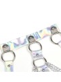 Subblime - 953737 Imbracatura Pettorale Con Anelli E Catene Argento Taglia Unica - SUBBLIME FETISH - Kit Bondage e Sadomaso | erosidea.com