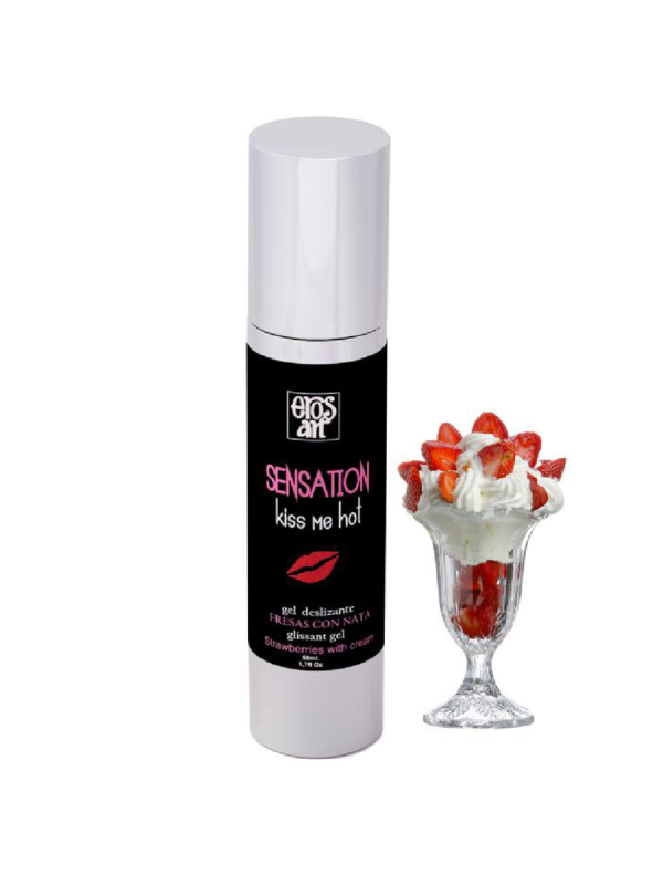 Eros-Art - Sensattion Lubrificante Naturale Fragole Con Crema 50 Ml - EROS-ART - Aromatizzati e Commestibili | erosidea.com