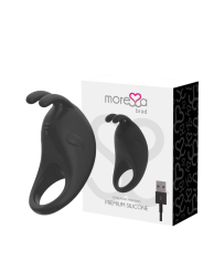 Moressa - Brad Premium Silicone Ricaricabile Nero - MORESSA - Vibratori per Coppia | erosidea.com