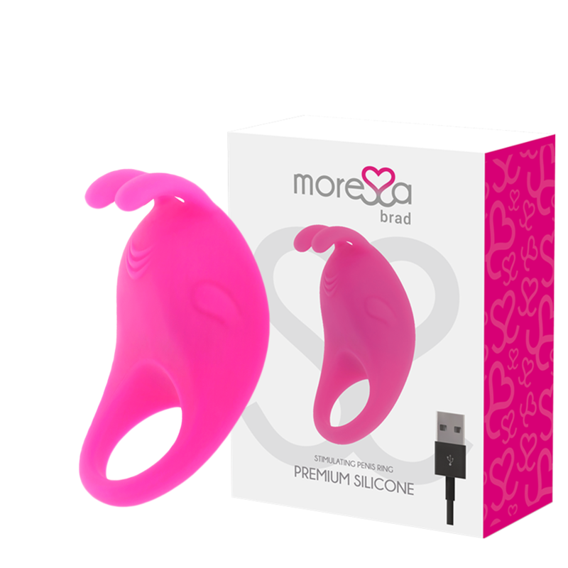 Moressa - Brad Premium Silicone Ricaricabile Rosa - MORESSA - Vibratori per Coppia | erosidea.com