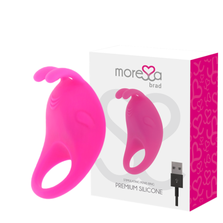 Moressa - Brad Premium Silicone Ricaricabile Rosa - MORESSA - Vibratori per Coppia | erosidea.com