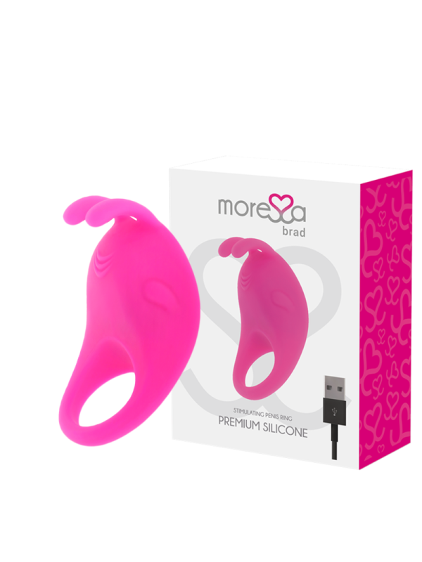 Moressa - Brad Premium Silicone Ricaricabile Rosa - MORESSA - Vibratori per Coppia | erosidea.com