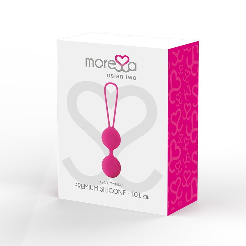 Moressa - Osian Due Silicone Premium Rosa - MORESSA - Ovetti Palline Sfere | erosidea.com
