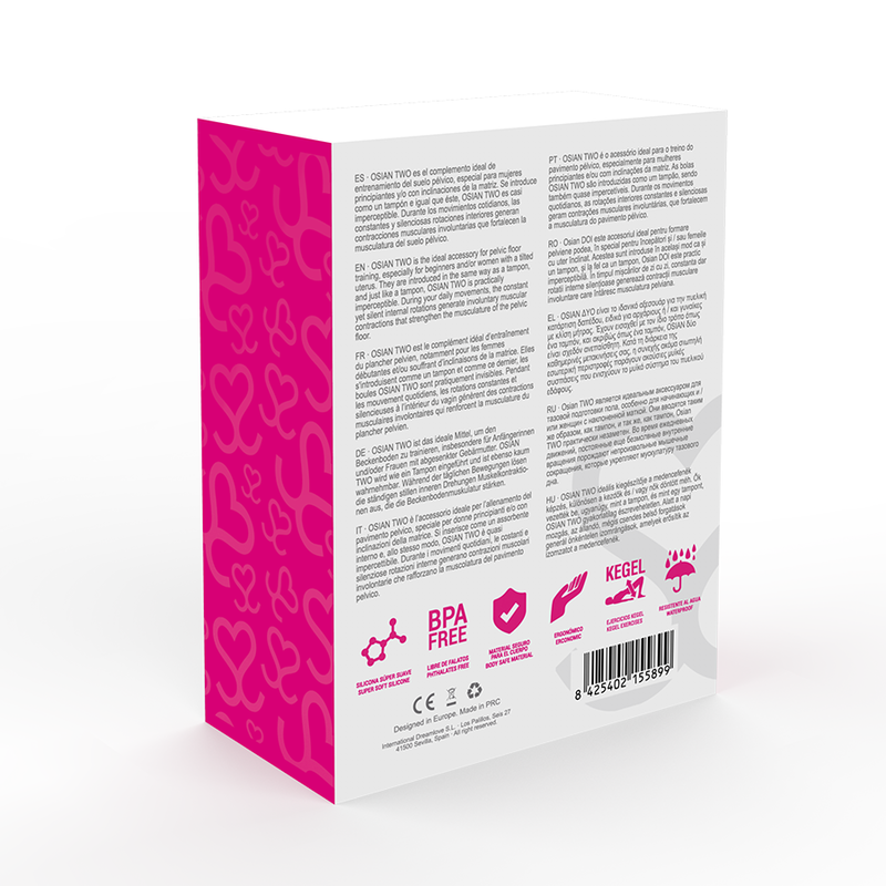 Moressa - Osian Due Silicone Premium Rosa - MORESSA - Ovetti Palline Sfere | erosidea.com