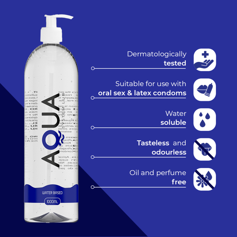 Lubrificante A Base Acqua 1000 Ml - AQUA QUALITY - A Base Acqua | erosidea.com