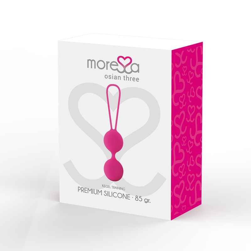 Moressa - Osian Tre Premium Silicone Rosa - MORESSA - Ovetti Palline Sfere | erosidea.com