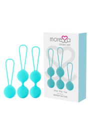 Moressa - Set Osian Premium In Silicone Turchese - MORESSA - Ovetti Palline Sfere | erosidea.com