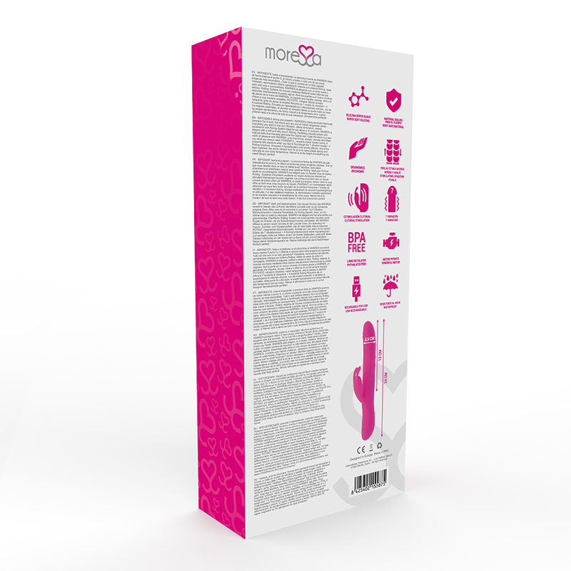 Moressa - Silicone Ricaricabile Warren Premium - MORESSA - Vibratori Rabbit | erosidea.com