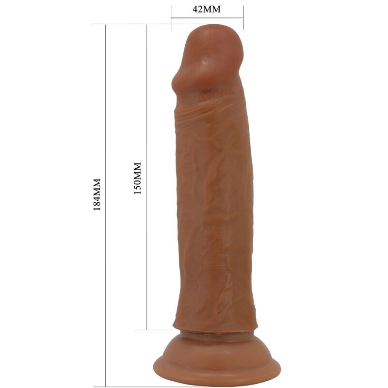 Quentin Dildo Realistico 18 Cm Marrone - PRETTY LOVE - Dildo Realistici | erosidea.com