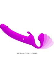 Strap On Pretty Love Vibrating Strapless Viola - PRETTY LOVE - Strap-on e Imbracature | erosidea.com