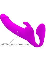 Strap On Pretty Love Vibrating Strapless Viola - PRETTY LOVE - Strap-on e Imbracature | erosidea.com