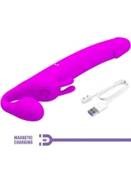 Strap On Pretty Love Vibrating Strapless Viola - PRETTY LOVE - Strap-on e Imbracature | erosidea.com