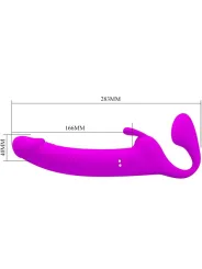 Strap On Pretty Love Vibrating Strapless Viola - PRETTY LOVE - Strap-on e Imbracature | erosidea.com