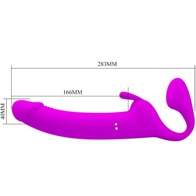 Strap On Pretty Love Vibrating Strapless Viola - PRETTY LOVE - Strap-on e Imbracature | erosidea.com