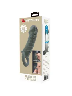 Pretty Love - Manicotto Vibrante Per Pene Quillon 20 Cm 4 Cm Marrone - FOR HIM - Guaine e Prolunghe | erosidea.com