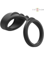 Intense - Theo Doppio Anello Per Pene In Silicone Modello Nero 3 - INTENSE COUPLES TOYS - Anelli Fallici | erosidea.com