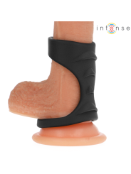 Intense - Theo Doppio Anello Per Pene In Silicone Modello Nero 3 - INTENSE COUPLES TOYS - Anelli Fallici | erosidea.com