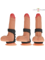 Intense - Theo Doppio Anello Per Pene In Silicone Modello Nero 3 - INTENSE COUPLES TOYS - Anelli Fallici | erosidea.com
