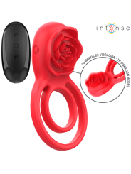 Intense - Gail Stimolatore Rose 10 Vibrazioni Rosso Telecomando - INTENSE FUN - Stimolatori | erosidea.com