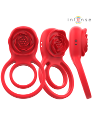 Intense - Gail Stimolatore Rose 10 Vibrazioni Rosso Telecomando - INTENSE FUN - Stimolatori | erosidea.com