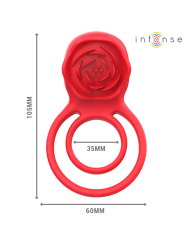 Intense - Gail Stimolatore Rose 10 Vibrazioni Rosso Telecomando - INTENSE FUN - Stimolatori | erosidea.com
