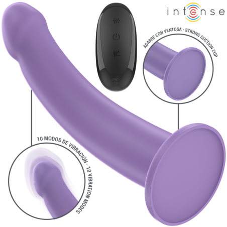Intense - Eddie Vibratore 175 Cm 10 Vibrazioni Viola Telecomando - INTENSE FUN - Vibratori | erosidea.com